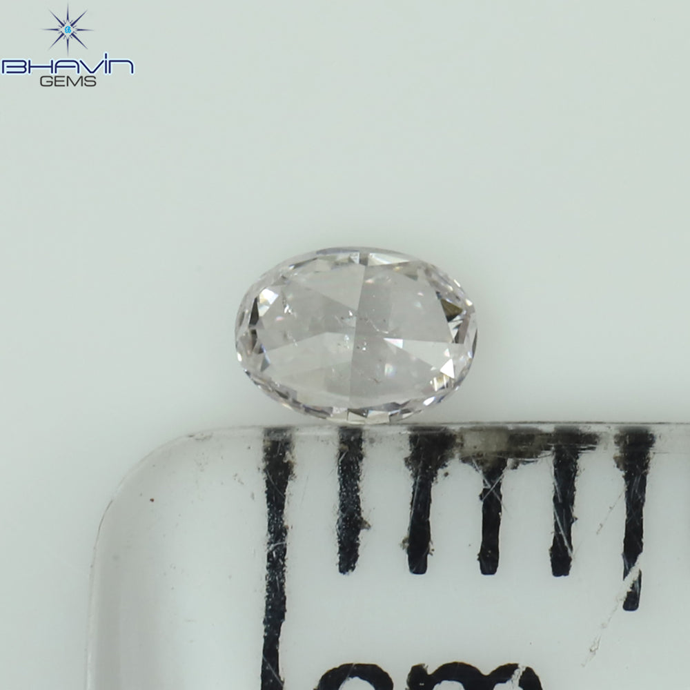 0.30 CT オーバル シェイプ ナチュラル ダイヤモンド ピンク カラー VS2 クラリティ (5.09 MM)