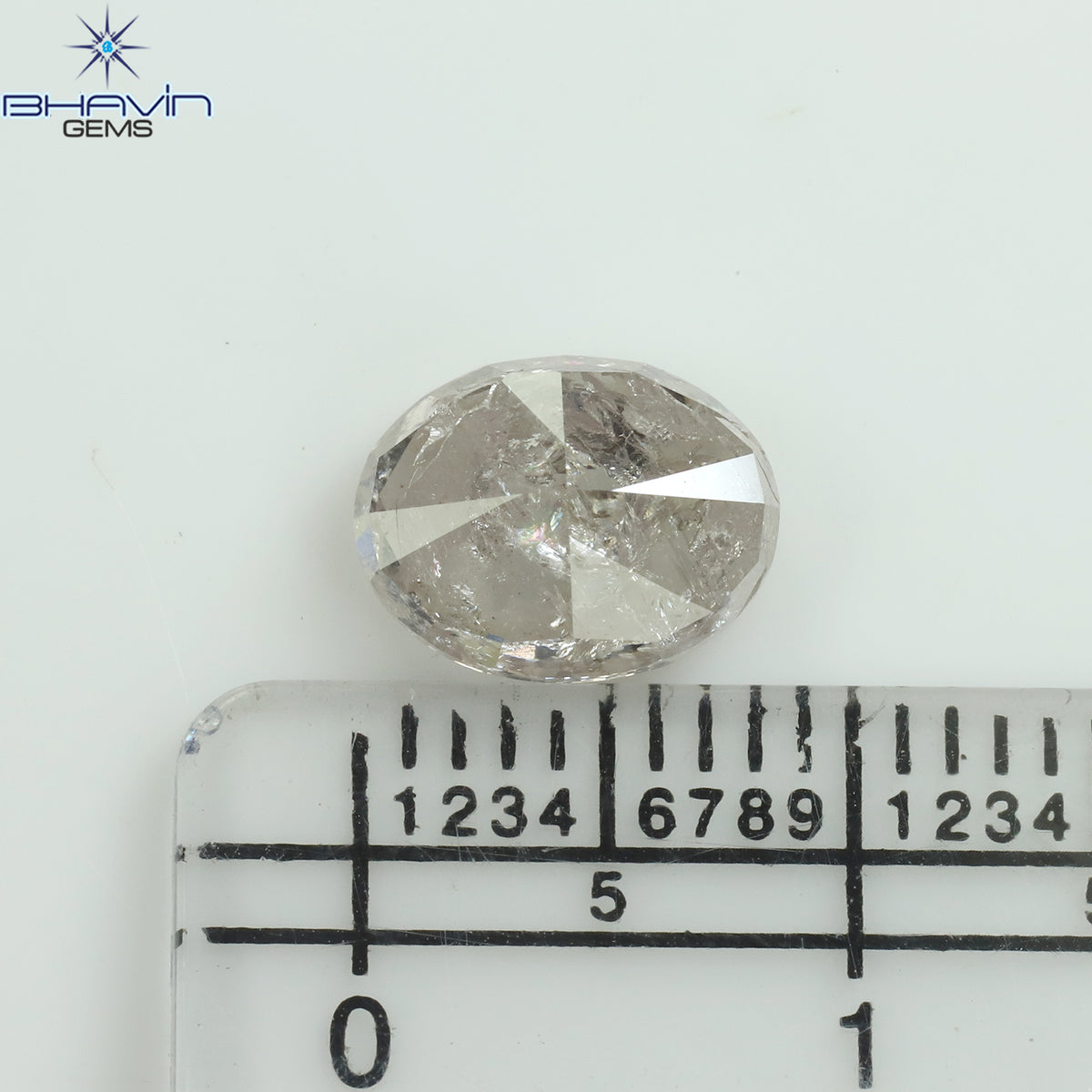 GIA認定 2.02 CT オーバルシェイプ 天然ダイヤモンド ピンクブラウンカラー (8.67 MM)