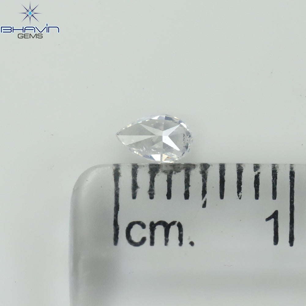 0.15 CT Pear Shape Natural Diamond White Color SI1 Clarity (4.10 MM)