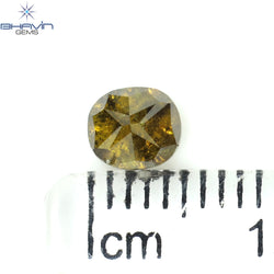1.30 CT クッション ダイヤモンド ナチュラル ルース ダイヤモンド イエロー カラー I3 クラリティ (5.60 MM)