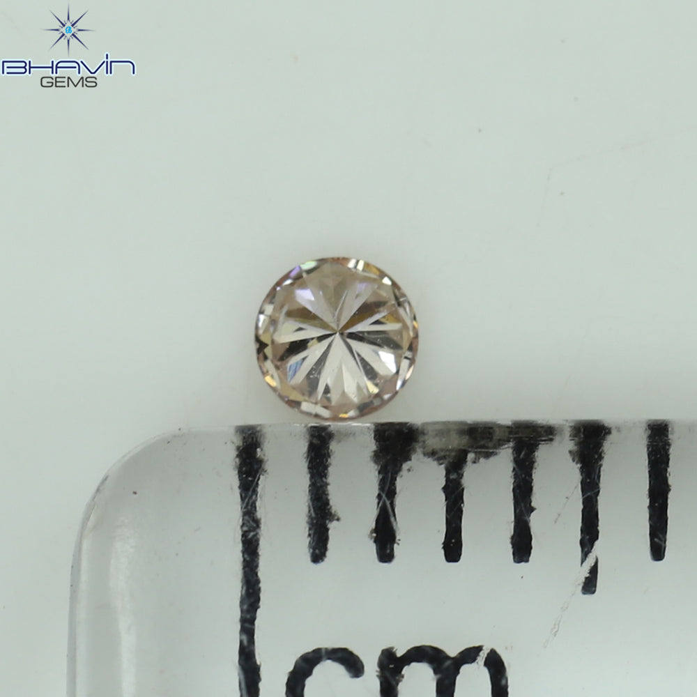 0.05 CT Round Shape Natural Diamond Pink (Argyle) Color VS2 Clarity (1.99 MM)