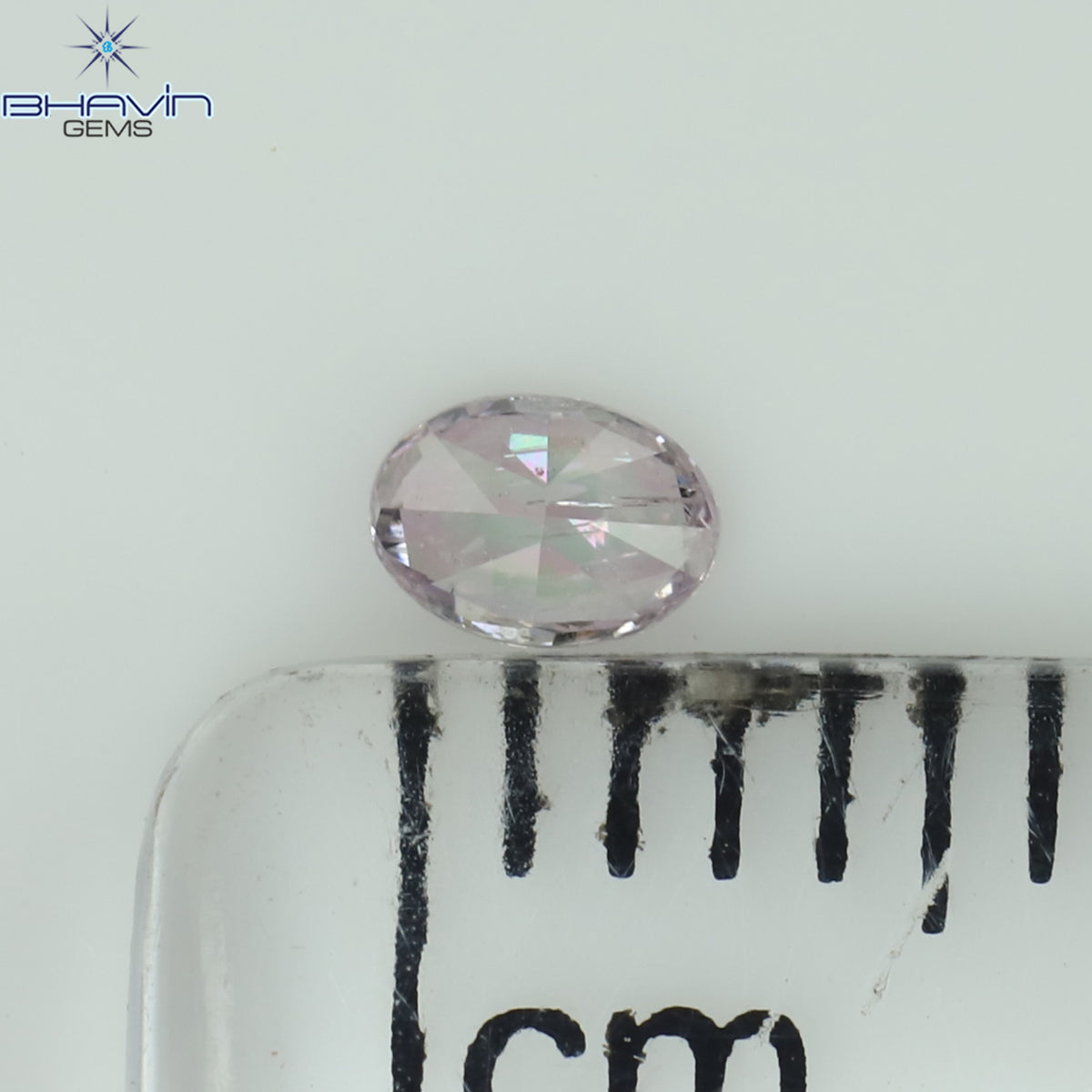 0.09 CT Natural Oval Diamond Pink Color Clarity SI2 (3.38 MM)