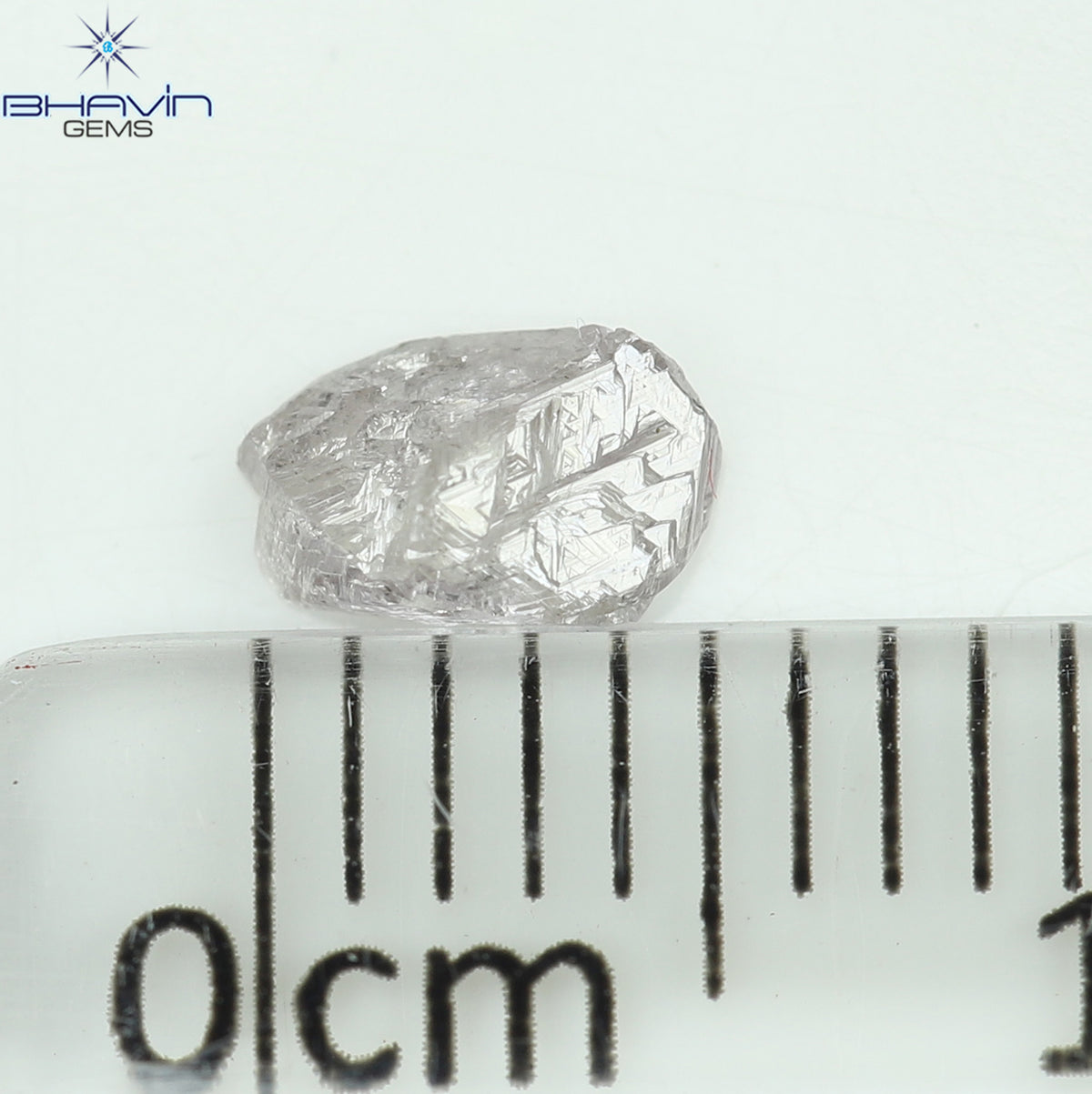 0.37 CT Natural Rough Diamond Pink Color Clarity I1 (5.40 MM)