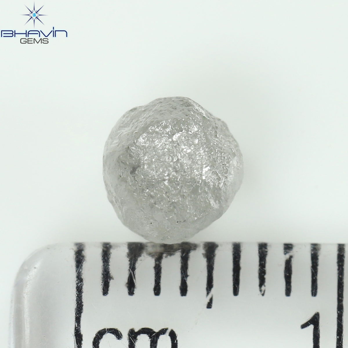 1.58 CT Natural Rough Diamond White Color Clarity I3 (5.55 MM)