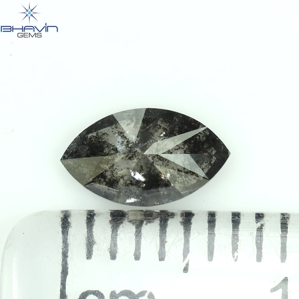 0.46 CT Marquise Shape Natural Loose Diamond Salt And pepper Color I3 Clarity (7.07 MM)