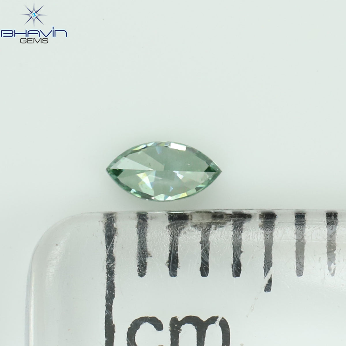 0.06 CT Natural Marquise Diamond Enhanced Vivid Green Color Clarity VS1 (3.68 MM)