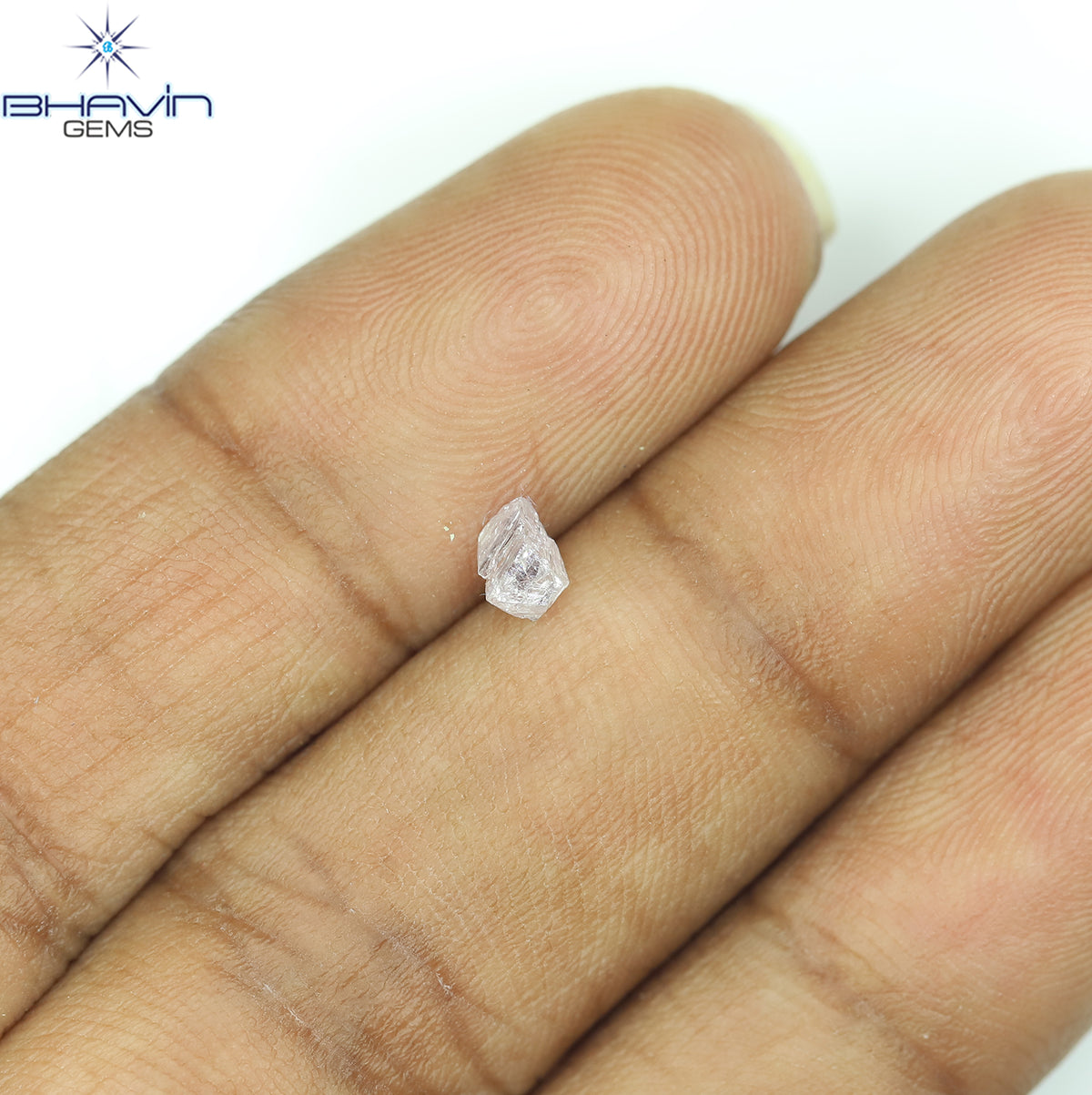0.25 CT Natural Rough Diamond Pink Color Clarity SI (4.52 MM)