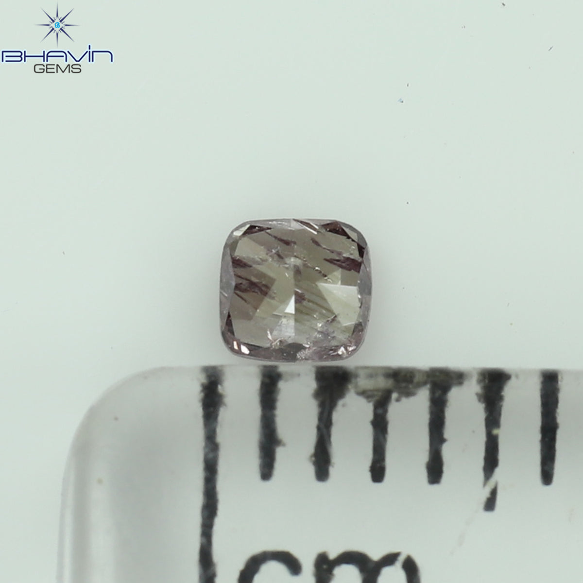 0.10 CT Cushion Shape Natural Diamond Pink Color I2 Clarity (2.72 MM)