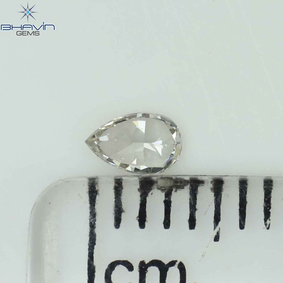 0.08 CT ペアシェイプ ナチュラル ダイヤモンド ピンク色 VS1 クラリティ (3.45 MM)