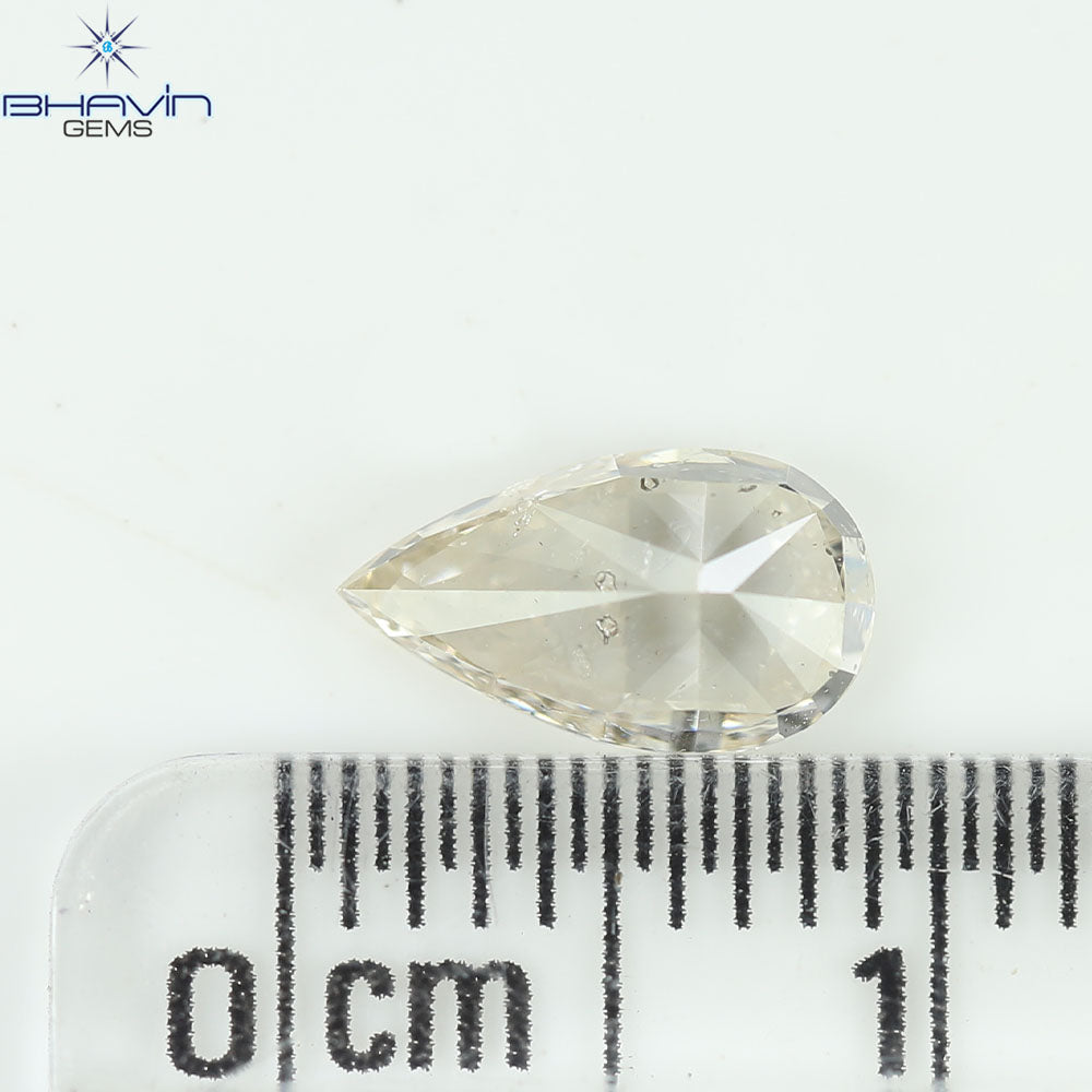 0.90 CT Pear Diamond Natural White Color SI2 Clarity (8.21 MM)