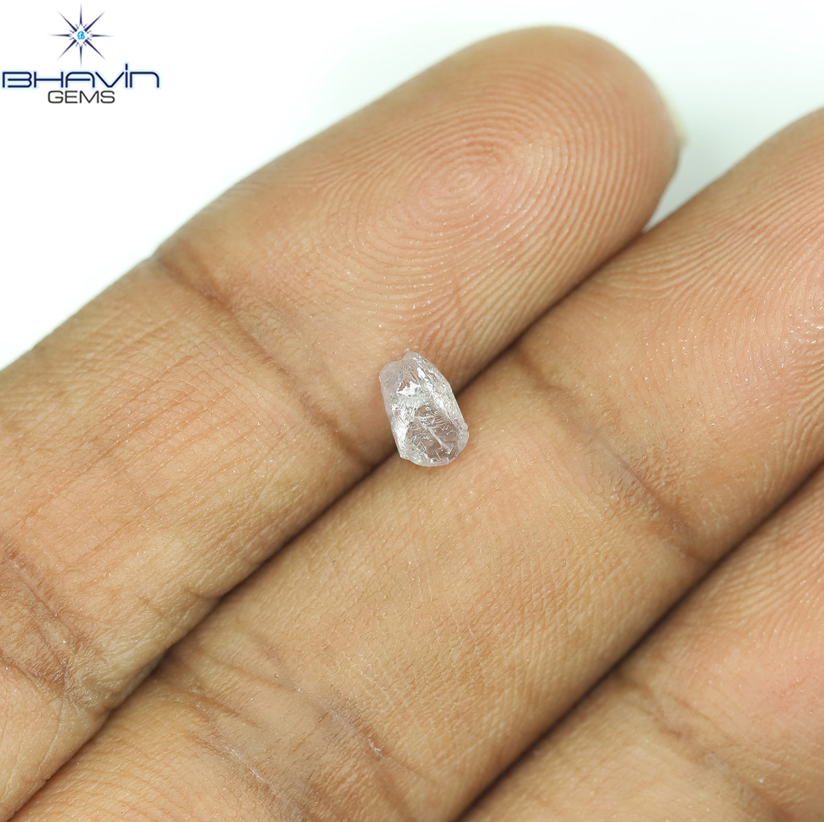 0.37 CT Natural Rough Diamond Pink Color Clarity I1 (5.40 MM)