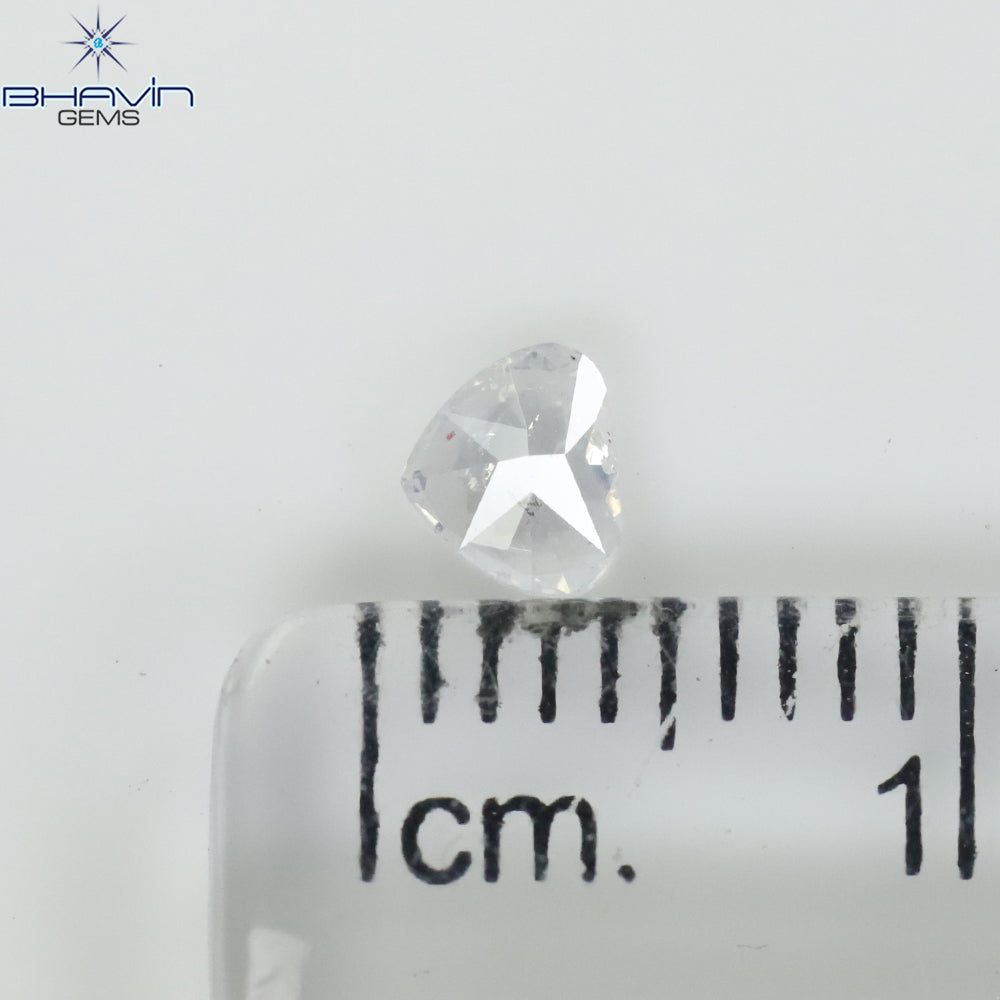 0.25 CT Heart Shape Natural Diamond White Color I1 Clarity (3.98 MM)