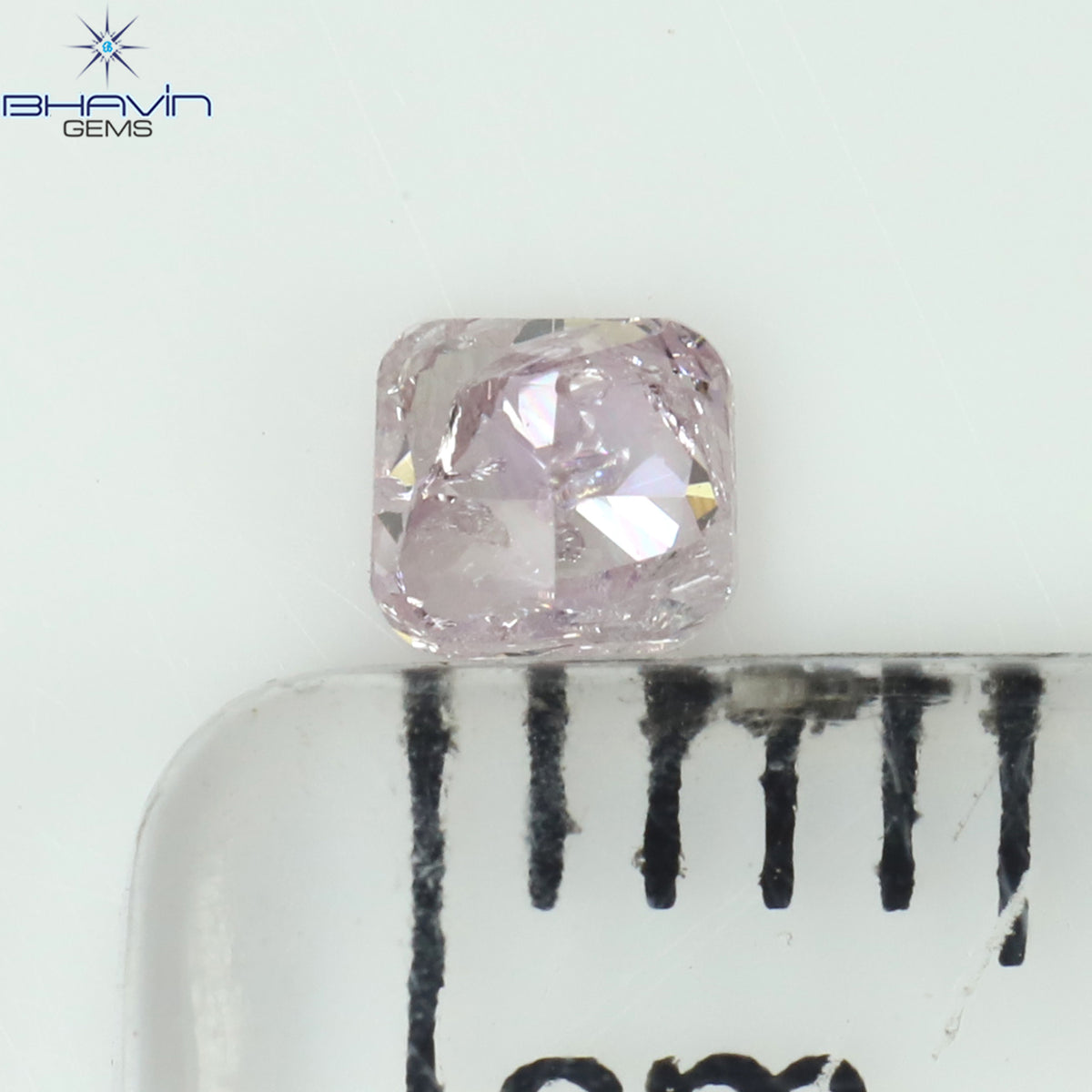 0.17 CT Natural Cushion Diamond Pink Color Clarity I2 (3.17 MM)