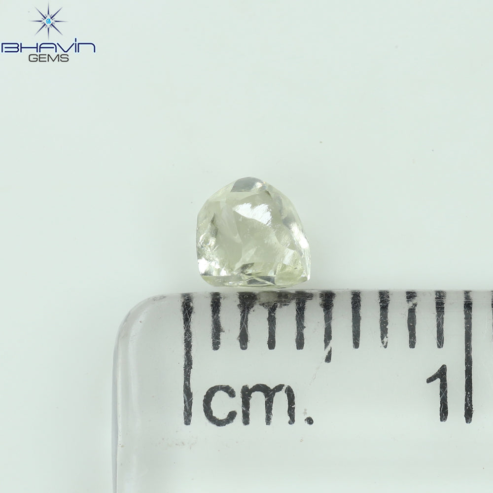 0.48 CT Rough Shape Natural Diamond White Color VS1 Clarity (4.57 MM)