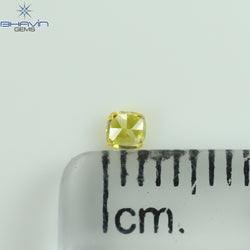 0.07 CT Cushion Shape Natural Loose Diamond Yellow Color VS1 Clarity (2.27 MM)