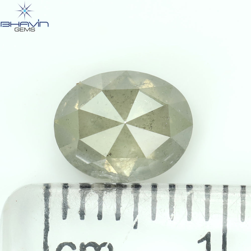 1.39 CT Oval Shape Natural Diamond Salt And Papper Color I3 Clarity (7.80 MM)