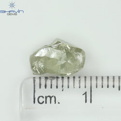2.35 CT Rough Shape Natural Diamond White Color VS2 Clarity (9.99 MM)