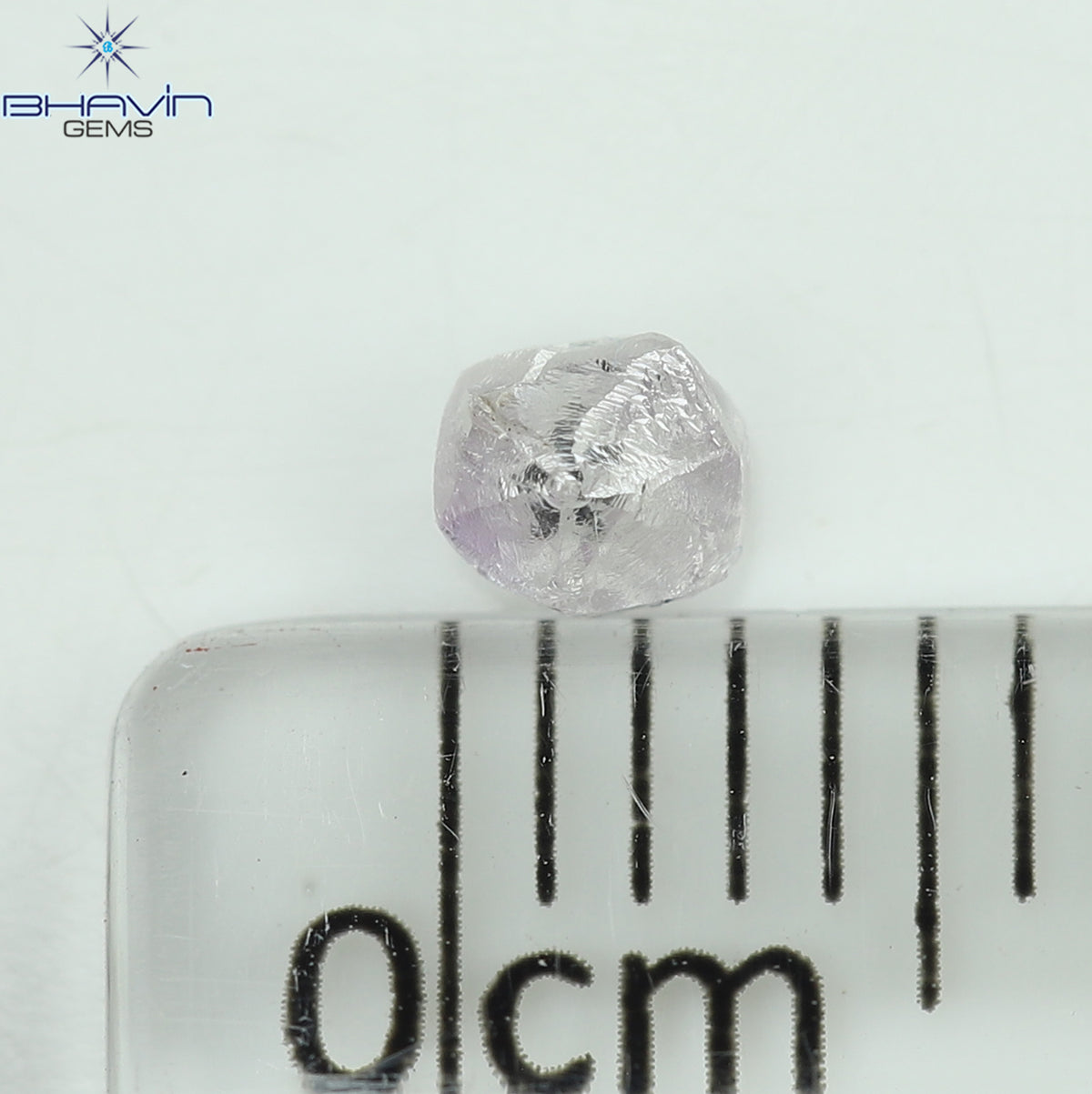 0.27 CT Natural Rough Diamond Pink Color Clarity SI (3.39 MM)