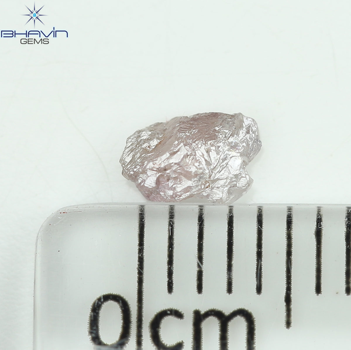 0.31 CT Natural Rough Diamond Pink Color Clarity SI (4.84 MM)