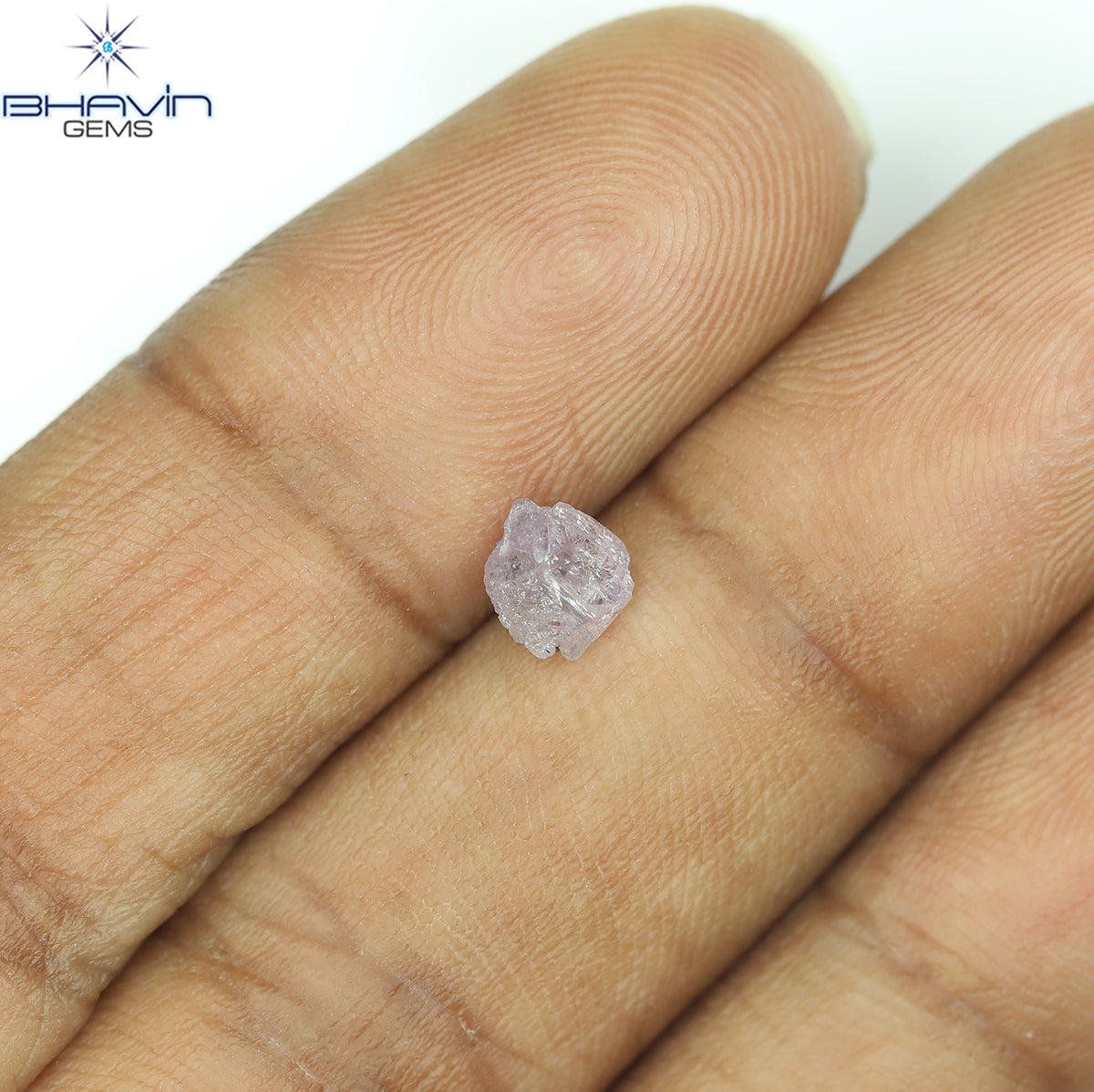 0.53 CT Natural Rough Diamond Pink Color Clarity I2 (5.51 MM)