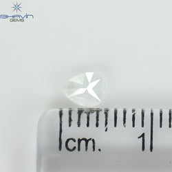 0.34 CT Pear Shape Natural Diamond White Color VS2 Clarity (4.60 MM)