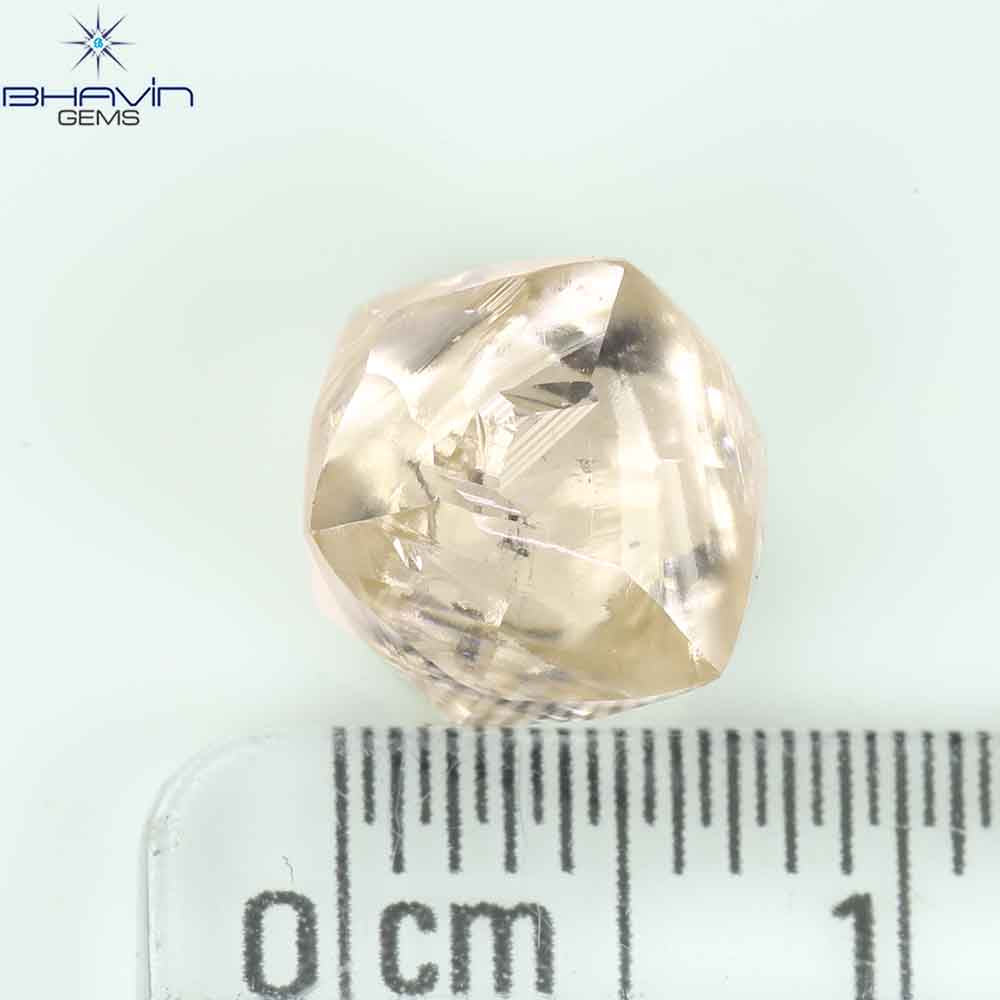 5.02 CT Rough Shape Natural Diamond Brown Color SI Clarity (8.78 MM)
