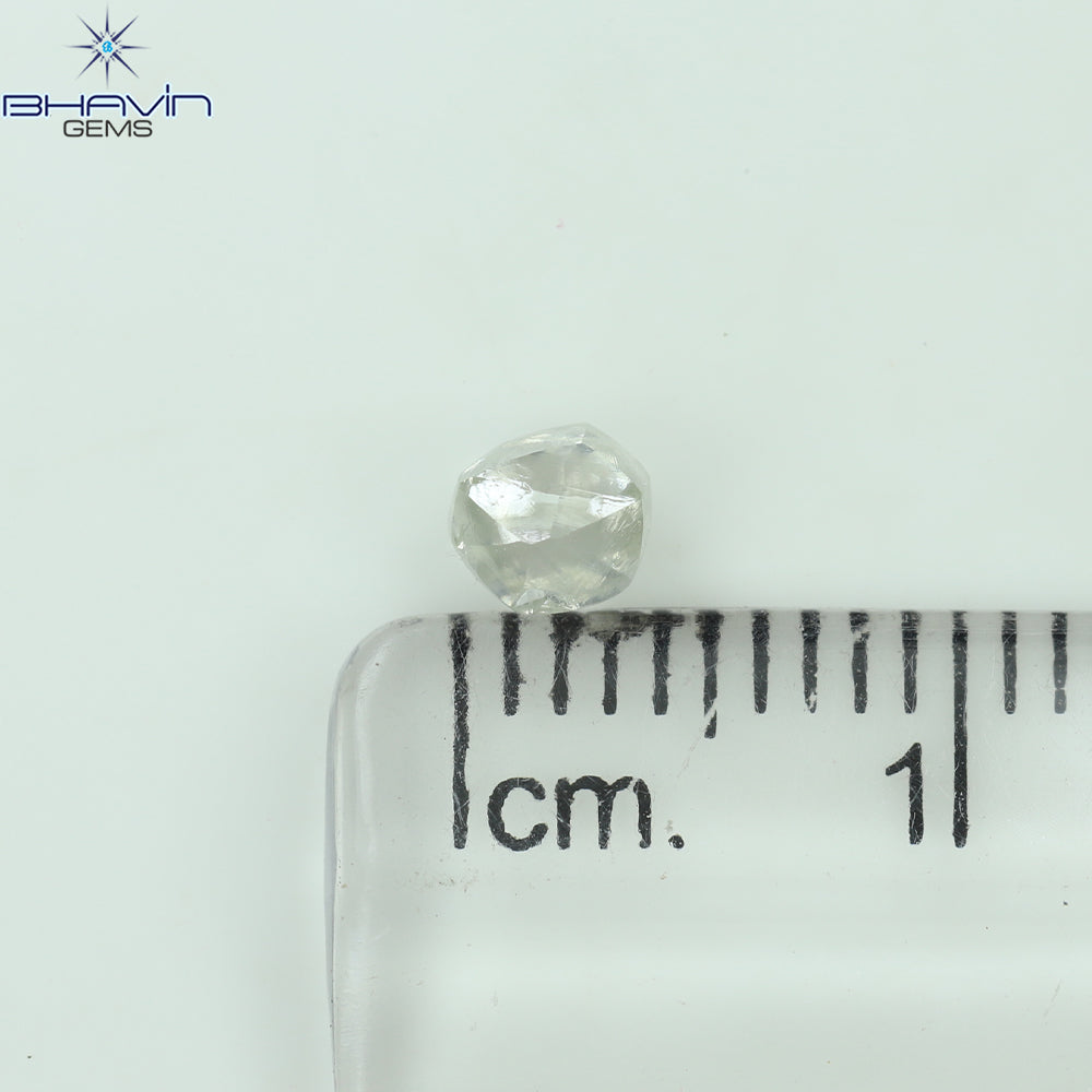 0.49 CT Rough Shape Natural Diamond White Color VS2 Clarity (4.13 MM)