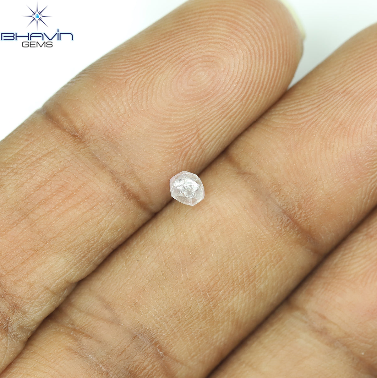 0.27 CT Natural Rough Diamond Pink Color Clarity SI (3.39 MM)
