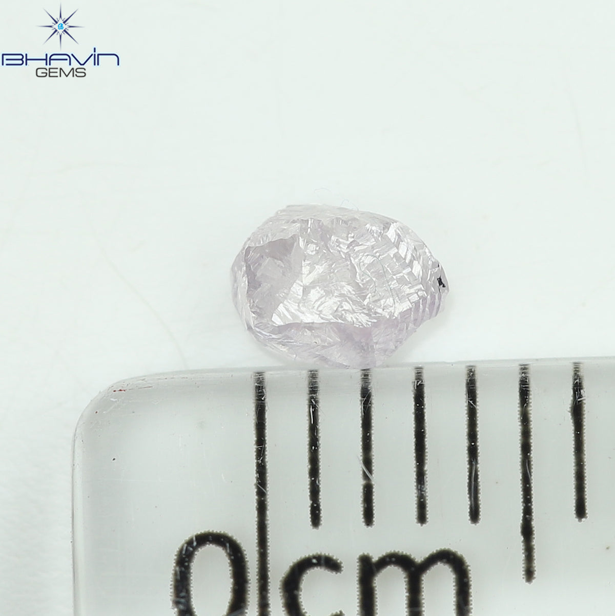0.28 CT Natural Rough Diamond Pink Color Clarity VS (4.00 MM)