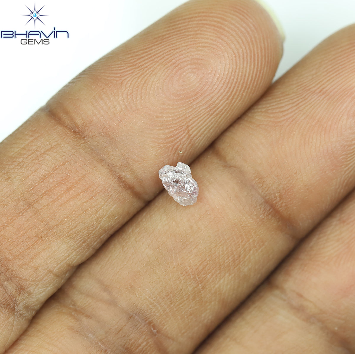 0.31 CT Natural Rough Diamond Pink Color Clarity SI (4.84 MM)
