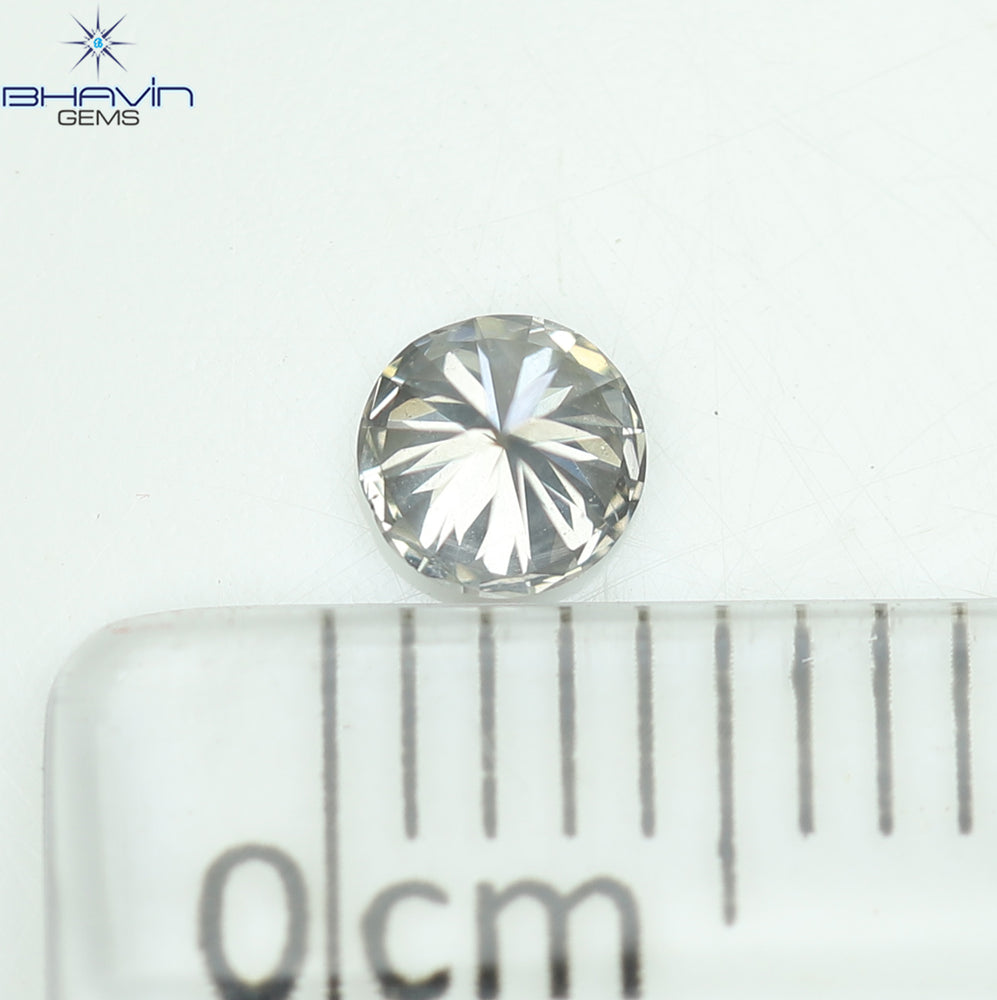 0.19 CT Natural Round Diamond Grey Color Clarity SI2 (3.71 MM)