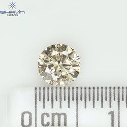 0.52 CT Natural Round Diamond Brown Color Clarity I1 (5.15 MM)