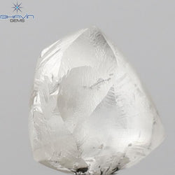 2.09 CT Rough Shape Natural Diamond White Color SI1 Clarity ( 7.90 MM)