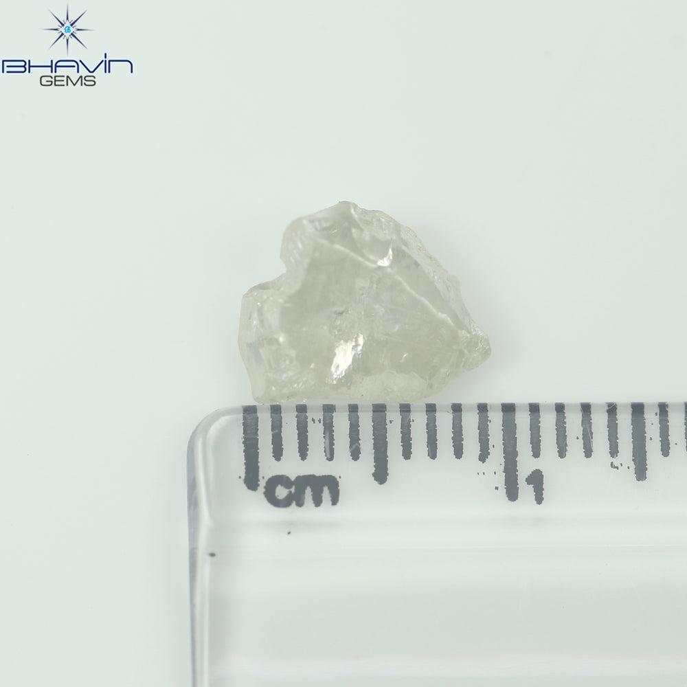 0.90 CT ラフ シェイプ ナチュラル ダイヤモンド ホワイト カラー VS1 クラリティ (5.95 MM)