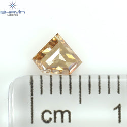 0.31 CT Pentagon Diamond Natural Loose Diamond Brown Pink Diamond Clarity SI1 (6.83 MM)