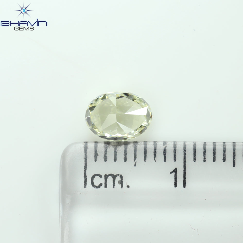 1.00 CT Oval Shape Natural Diamond Yellow Color VS2 Clarity (6.75 MM)