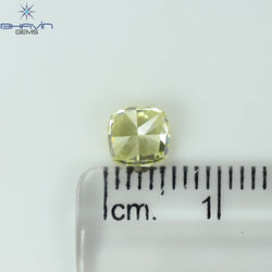 1.00 CT Cushion Diamond Yellow Color Natural Diamond I1 Clarity (5.51 MM)