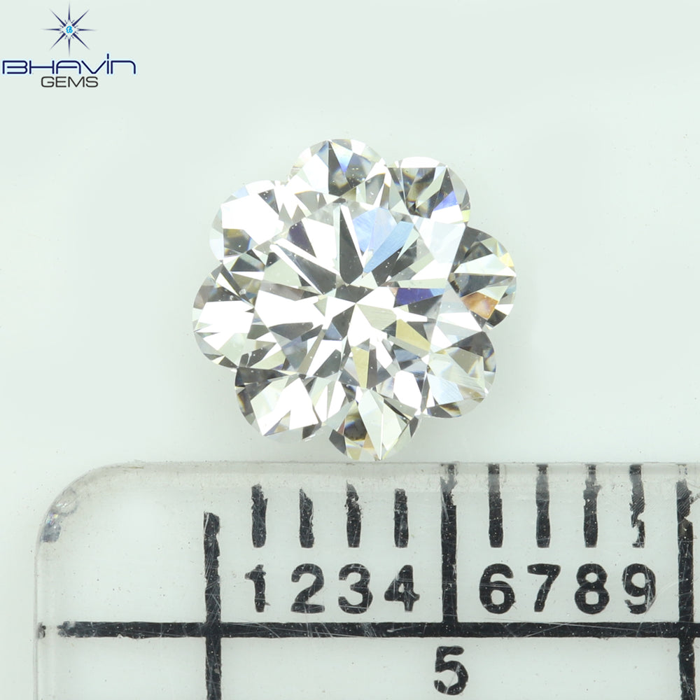 0.18 CT ラウンド ローズ カット シェイプ 天然ダイヤモンド ピンク色 I2 クラリティ (3.86 MM)