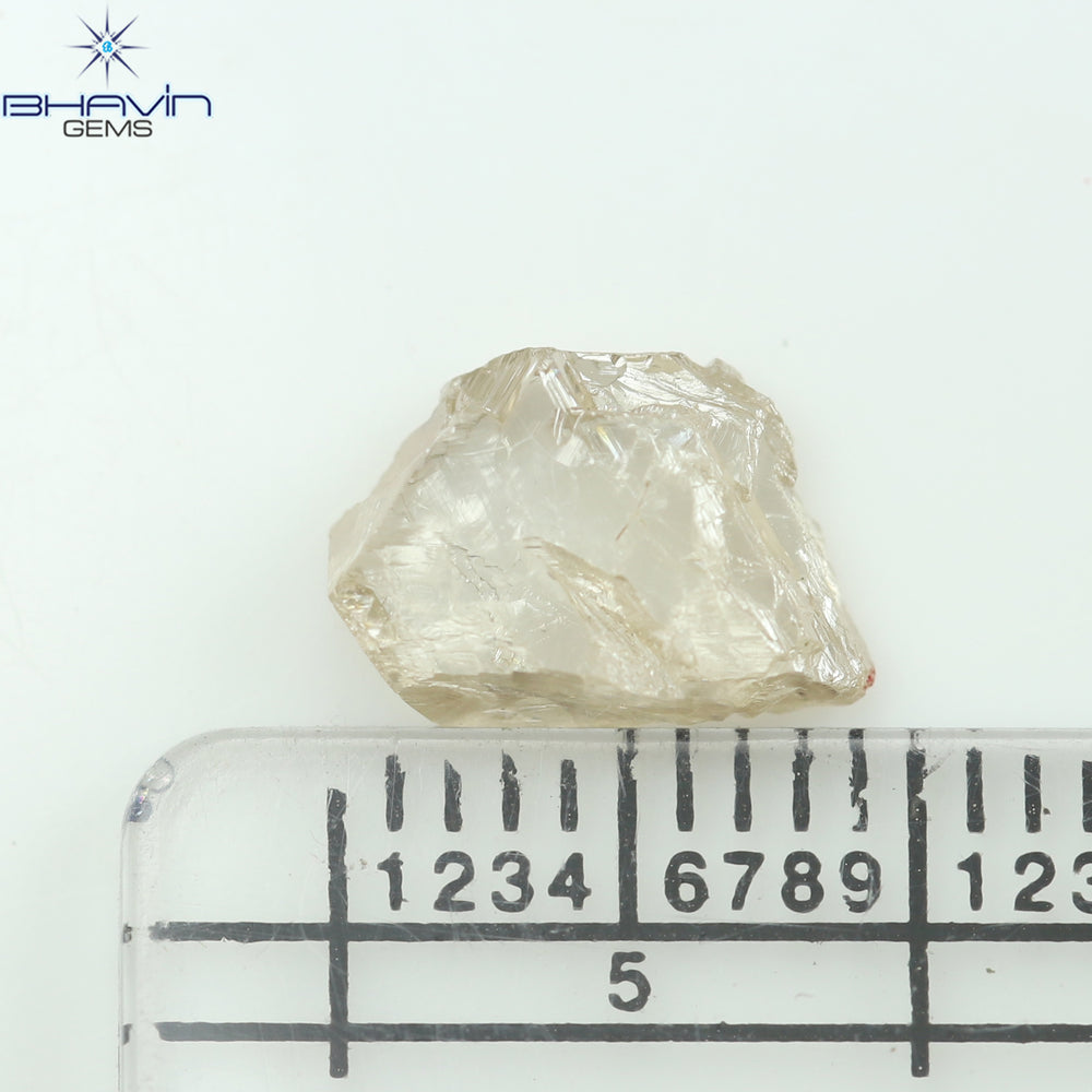 0.90 CT ラフ シェイプ ナチュラル ダイヤモンド ホワイト カラー VS1 クラリティ (5.95 MM)