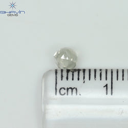 0.61 CT Rough Shape Natural Diamond White Color VS Clarity (4.11 MM)