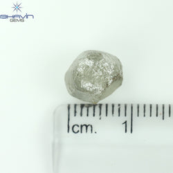 5.31 CT Rough Shape Natural Diamond Salt And Pepper Color I3 Clarity (9.23 MM)