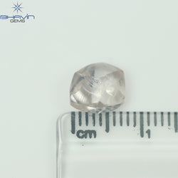 2.66 CT CT Rough Shape Natural Diamond Brown Color SI1 Clarity (9.17 MM)