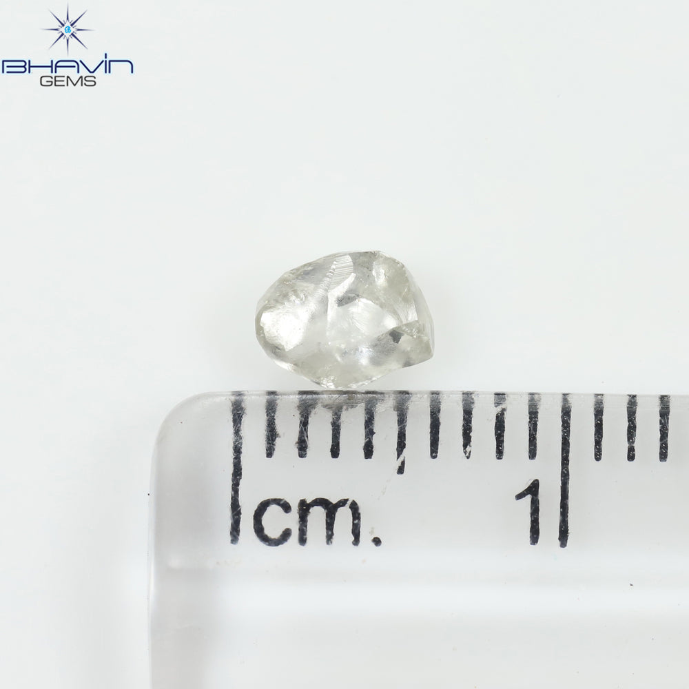 0.51 CT Rough Shape Natural Diamond White Color VS1 Clarity (5.60 MM)