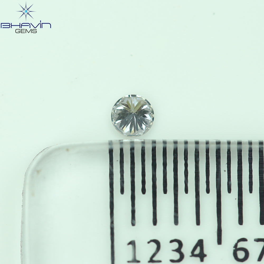0.03 CT Round Cut Natural Diamond Grey Blue Color VS2 Clarity