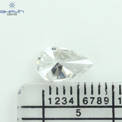 0.83 CT Pear Diamond Enhanced White (D) Color VVS1 Clarity (8.16 MM)