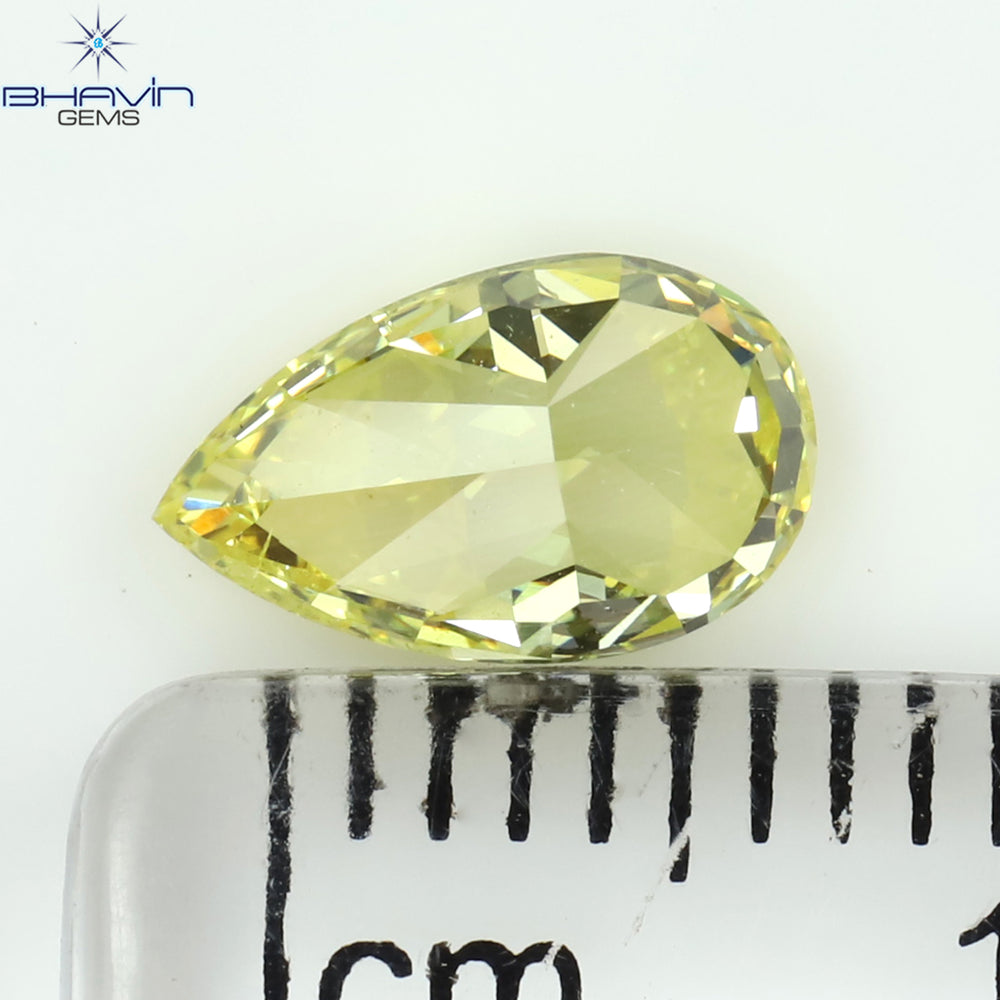 Copy of GIA Certified 1.00 CT Pear Diamond Yellow Color Natural Loose Diamond (8.37 MM)