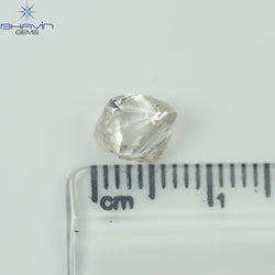 2.45 CT Rough Shape Natural Diamond White Color VS2 Clarity (6.68 MM)
