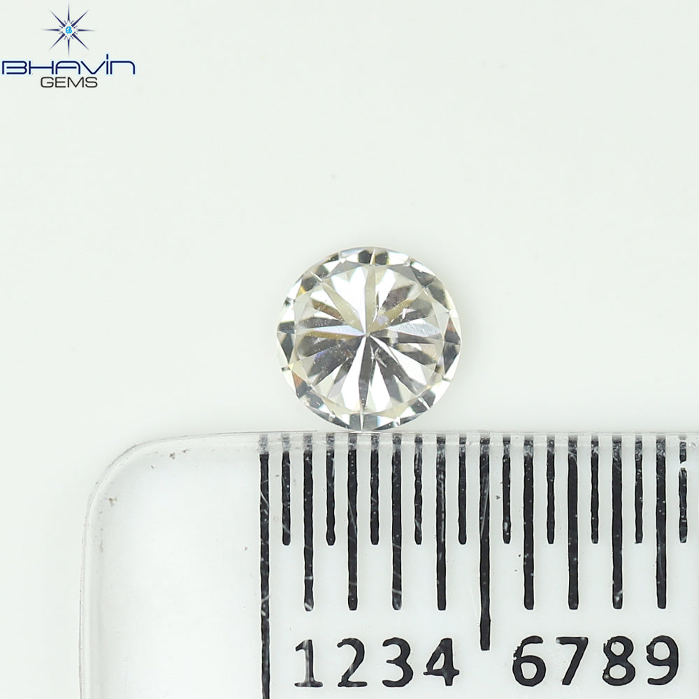 0.18 CT ラウンド ローズ カット シェイプ 天然ダイヤモンド ピンク色 I2 クラリティ (3.86 MM)