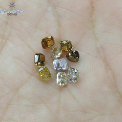 1.66 CT/9 Pcs Mix Shape Natural Diamond Mix Color SI1 Clarity (3.50 MM)
