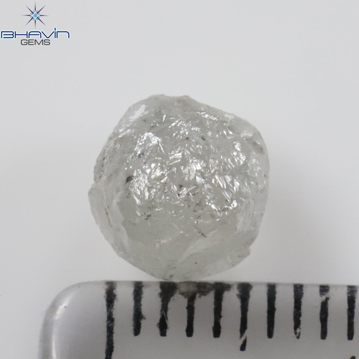 2.68 CT Natural Rough Diamond White Color Clarity I3 (6.98 MM)